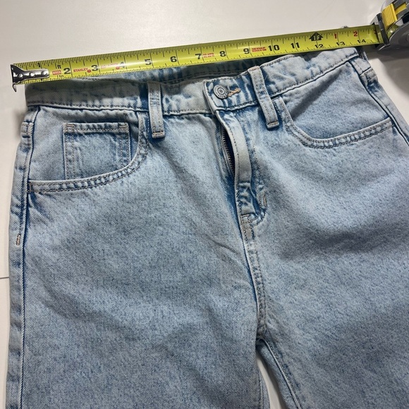 ✨Old Navy junior 14 denim Light Blue baggy wide leg high waisted Jeans - Picture 7 of 9
